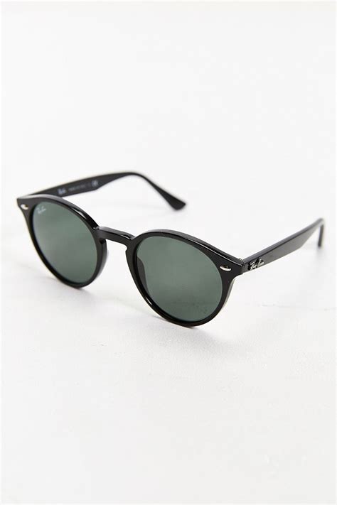 ray ban tinted lens round sunglasses in black for men lyst