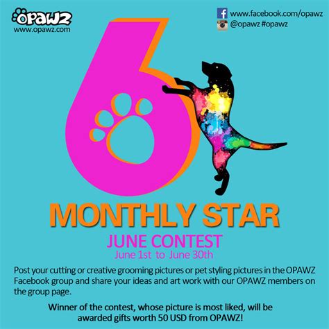 june contest  opawz monthly star