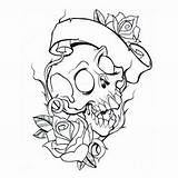 Skull Coloring Pages Roses Tattoo Drawings Rose Hindu Designs Outline Skulls Tattoos Book Clipart Adults Hearts Colouring Heart Getdrawings Getcolorings sketch template