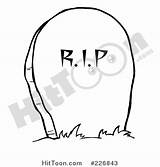 Headstone Coloring Tombstone Rip Stone Clipart Pages Outline Gravestone Illustration Royalty Cemetery Toon Printable Hit Rf Drawing Print Getcolorings Getdrawings sketch template