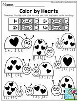 Preschool Valentines February Activities Kindergarten Color Coloring Worksheets Valentine Hearts Fun Printables Learning Simple Pages Homework Printable Kids Toddler Confidence sketch template