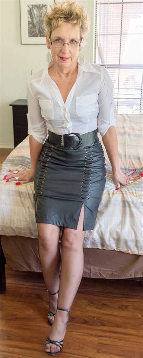 pin by mar mar on doktorowa leather skirt mature women