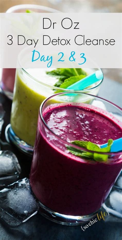 Revitalize Your Body With The Dr Oz 3 Day Detox Cleanse