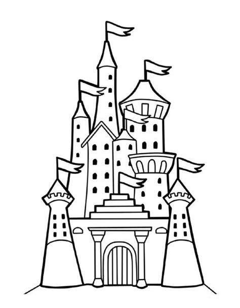 castle coloring pages  print  color