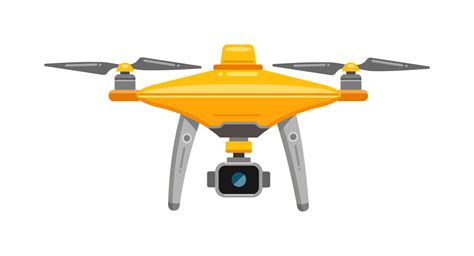 drone yellow photo  video shooting   drone quadcopter  camera vector