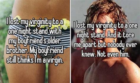 people confess to losing their virginity during one night stands stomp