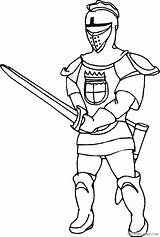 Coloring Knight Medieval Pages Knights Sword Fighting Printable Drawing Coloring4free Middle Times Shield Ages Sheets Getcolorings Finger People Adults Clipart sketch template