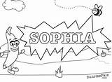 Sophie sketch template