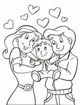 Parents Coloring Pages Obeying sketch template