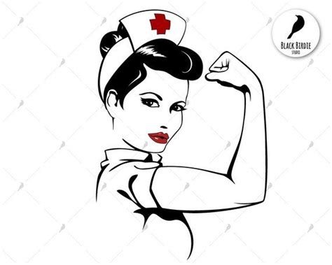 Rosie The Riveter Svg Nurse Svg Strong Woman Svg Nurse
