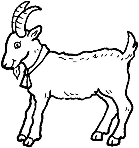 animal goats printable coloring sheet
