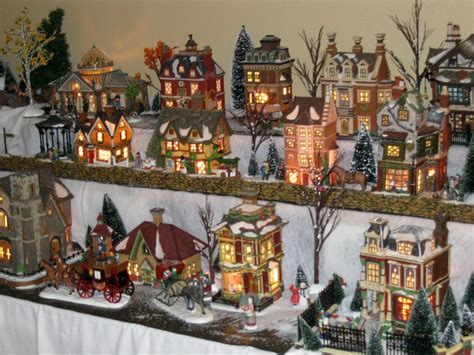 christmas village house  dickens houses arranged charmingly   village scene