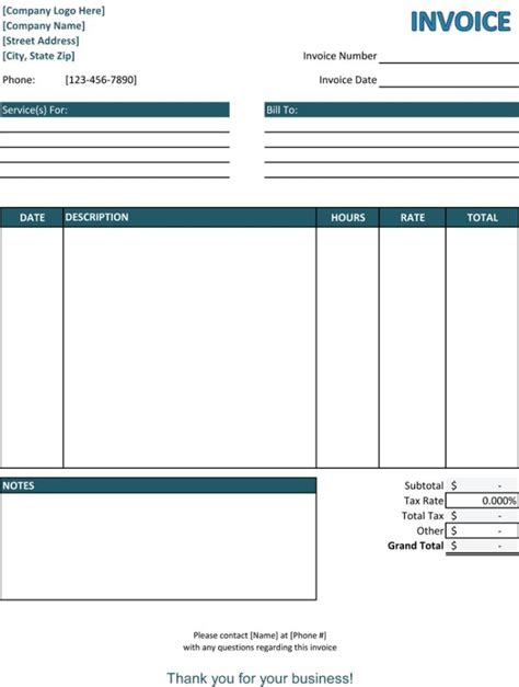 fillable invoice template  invoice template word invoice template
