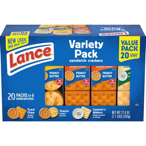 lance variety pack  sandwich crackers  ct walmartcom walmartcom