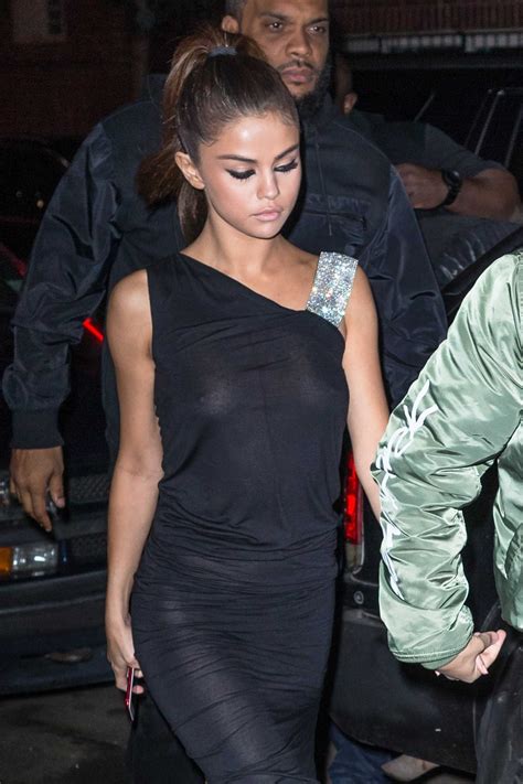 selena gomez goes braless for dinner date with the weeknd