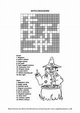 Word Witch Children Games Crossword Spooky Fearless Site sketch template