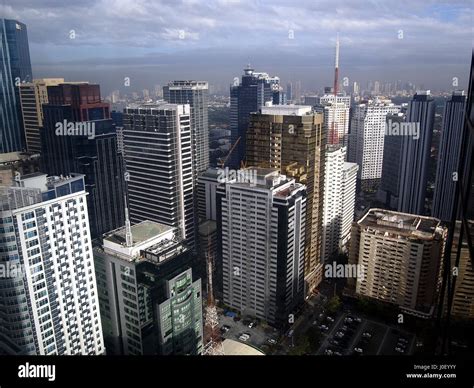 pasig city philippines february   aerial view   central