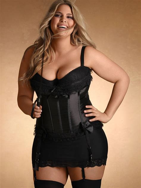 burlesque plus size corset black for me plus size