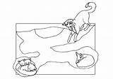 Fox Den Coloring Pages sketch template