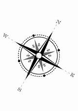 Kompass Malvorlage Ausmalbild sketch template