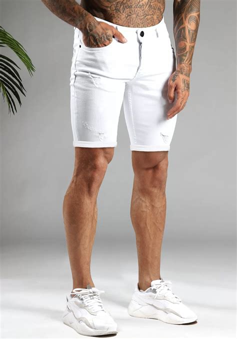 full white shorts cotton district