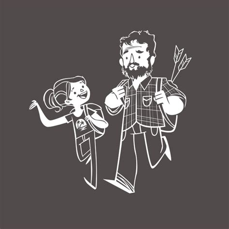 Joel And Ellie Cartoon Version By Acersense On Deviantart