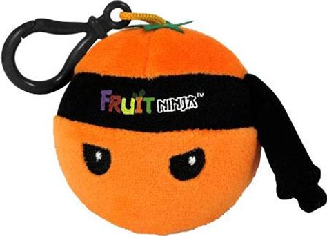fruit ninja orange plush clip  jazwares toywiz