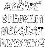 Alphabet Alphabets Colorthealphabet Color Funny sketch template