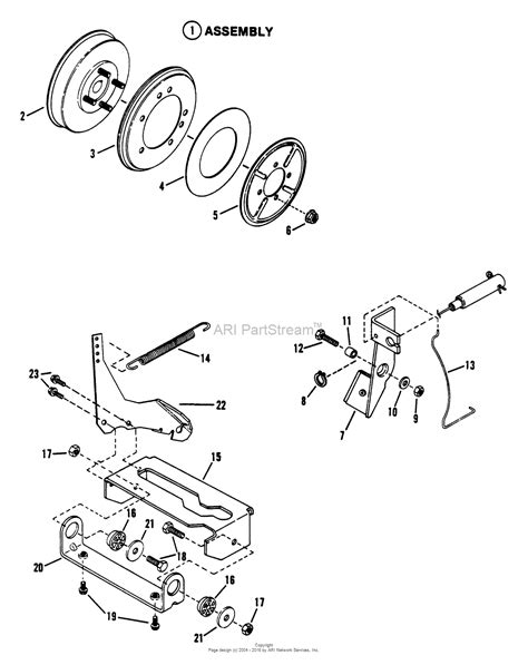 snapper kve rear engine rider series  parts diagram  smooth clutch assembly