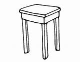 Stool Coloring Coloringcrew Clipartbest sketch template