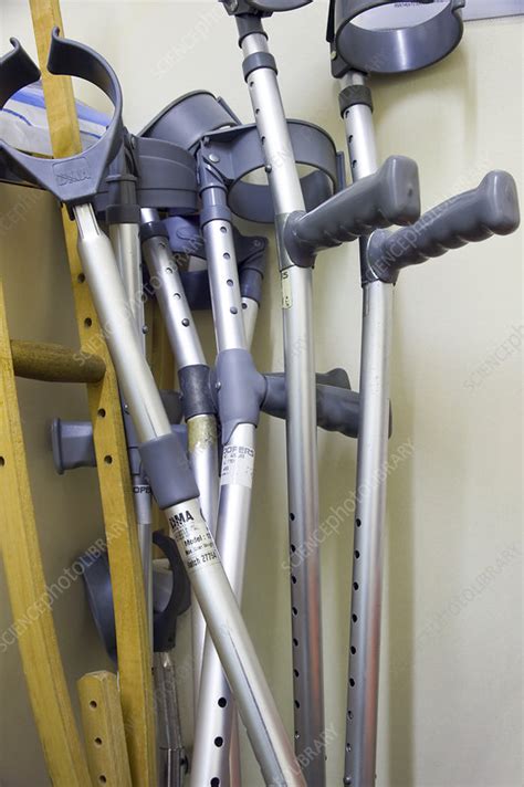 crutches stock image  science photo library