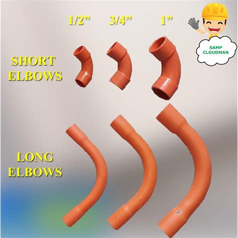 Pvc Conduit Elbow Short Or Long 1 2 3 4 1 Orange Electrical Conduit