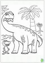 Train Dinosaur Coloring Dinokids Pages Colouring Close Tvheroes sketch template