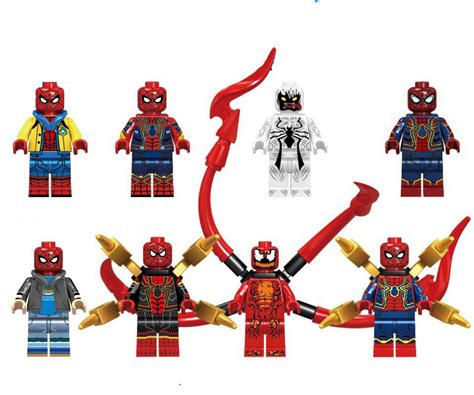 2019 Spiderman Carnade Anti Venom Minifigures Compatible Lego Marvel Hero