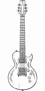 Guitarra Guitare Desenhos Dailyfreepsd Pixel Chitarra Musique Gibson String Electrique Bass sketch template