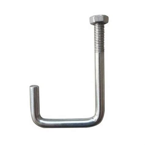 stainless steel round ss304 j bolt for solar at rs 15 piece in vadodara