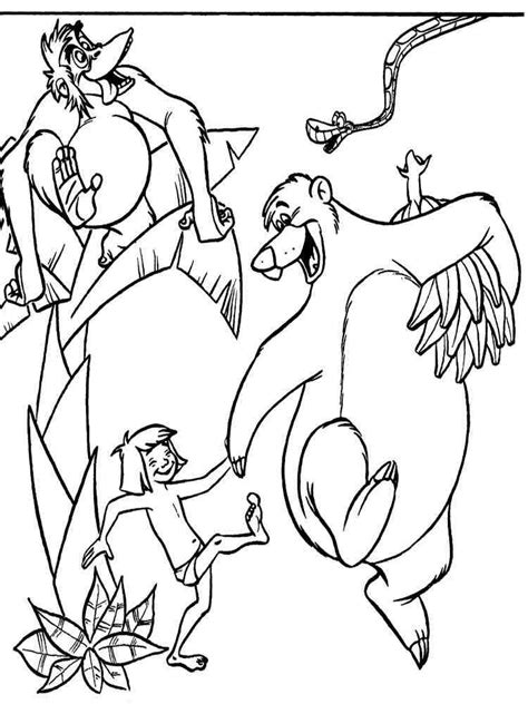 jungle book coloring pages   print jungle book coloring pages