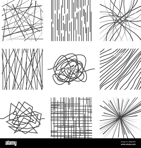 random chaotic asymmetrical lines abstract modern linear vector