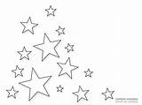 Stars Outline Star Drawing Different Tattoo Size Outlines Clipart Clip Sized Tattoos Printable Template Cliparts Drawings Pattern Collection Inch Coloring sketch template