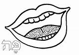 Mouth Colouring Parts Pages Body Torah Tots 2000 Inc sketch template