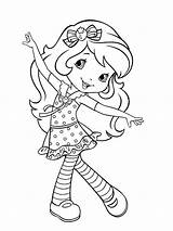 Strawberry Shortcake Coloring Pages Jam Cherry Princess Smile Sweet Color Characters Character Cartoon Boyama Para Tecido Em Bonecas Pintura Colorir sketch template