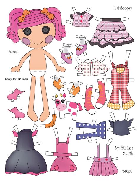 sunny side up and berry jars and jams paper dolls vintage paper