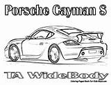 Porsche Coloring Pages Cars Cayman Car Widebody Ta Library Clipart Carz Posted Blogthis Email Twitter sketch template