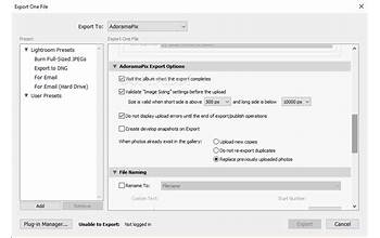 AdoramaPix Export Plugin screenshot #1