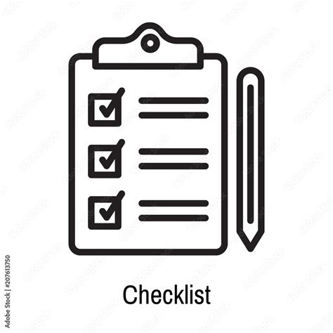 checklist icon vector sign  symbol isolated  white background
