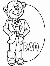 Coloring Pages Fathers Dad Father Sheets Holiday Color Kids Printable Bear Season Fun Sheet Vaderdag Tie Shirt Activity Gif Give sketch template