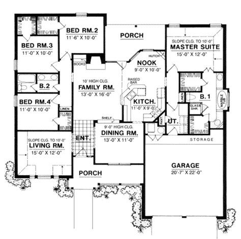 traditional style house plan  beds  baths  sqft