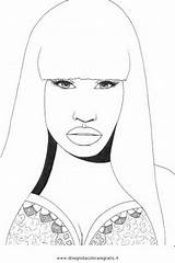 Minaj Nicki Coloring Pages Everfreecoloring Printable Print sketch template