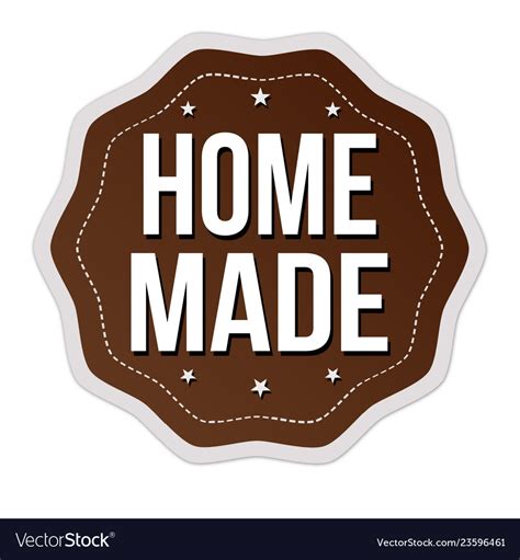 home  label  sticker royalty  vector image