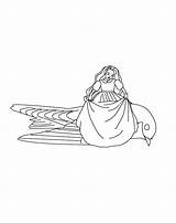 Thumbelina Coloring Pages Page8 Kids Index Print Colpages Folders sketch template